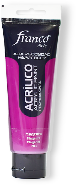 ACRILICO PRO. 100 ML. 701 MAGENTA FRANCO ARTE (3*24)