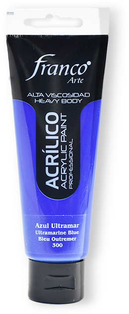 ACRILICO PRO. 100 ML. 300 AZUL ULTRAMAR FRANCO ARTE (3*24)
