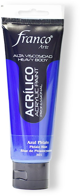 ACRILICO PRO. 100 ML. 301 AZUL THALO FRANCO ARTE (3*24)
