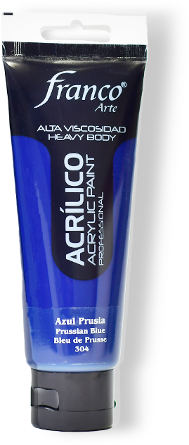 ACRILICO PRO. 100 ML. 304 AZUL PRUSIA FRANCO ARTE (3*24)