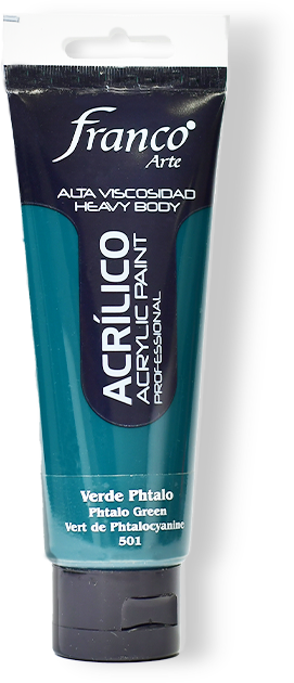 ACRILICO PRO. 100 ML. 501 VERDE THALO FRANCO ARTE (3*24)