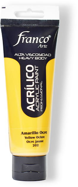 ACRILICO PRO. 100 ML. 202 AMARILLO OCRE FRANCO ARTE (3*24)