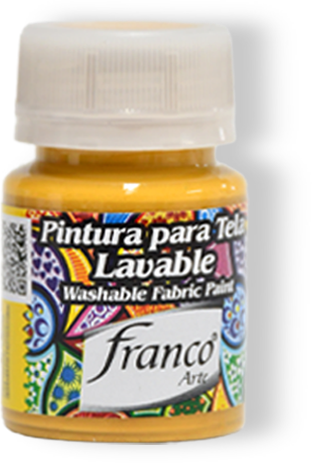 PINTURA PARA TELA 30 ML. 040 AMARILLO OCRE FRANCO ARTE (6*24)