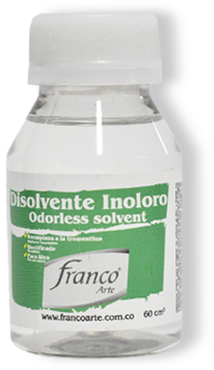 DISOLVENTE INOLORO 60 ML. 009 FRANCO ARTE (12*12)