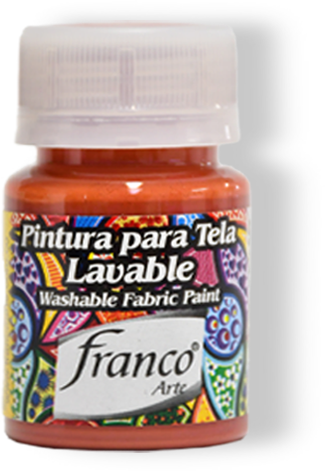 PINTURA PARA TELA 30 ML. 041 SIENA TOSTADA FRANCO ARTE (6*24)