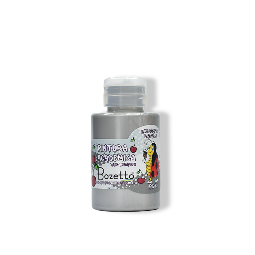 TEMPERA CON OLOR 120 ML. 010 PLATA BOZETTO (72)