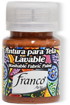 PINTURA PARA TELA 30 ML. 043 MARRON PELUCHE FRANCO ARTE (6*24)
