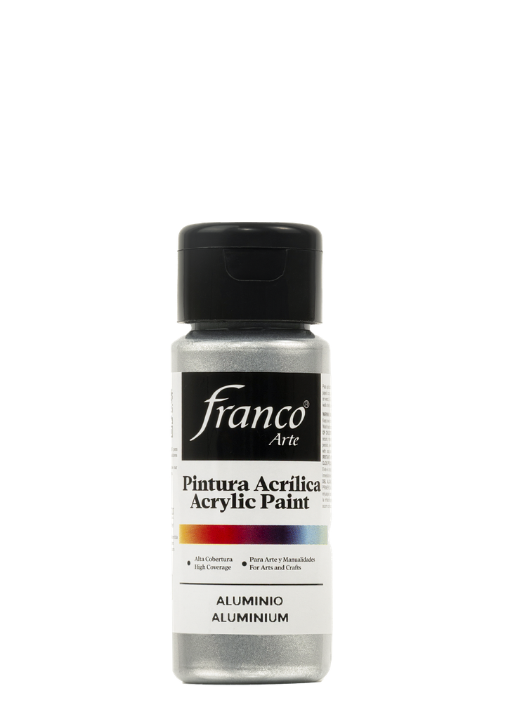 PINTURA ACRILICA 60 ML. 300 ALUMINIO FRANCO ARTE (6*24)