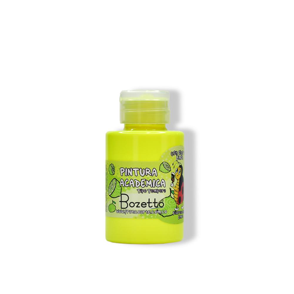 TEMPERA CON OLOR 120 ML. 016 LIMON FLUORECENTE BOZETTO (72)