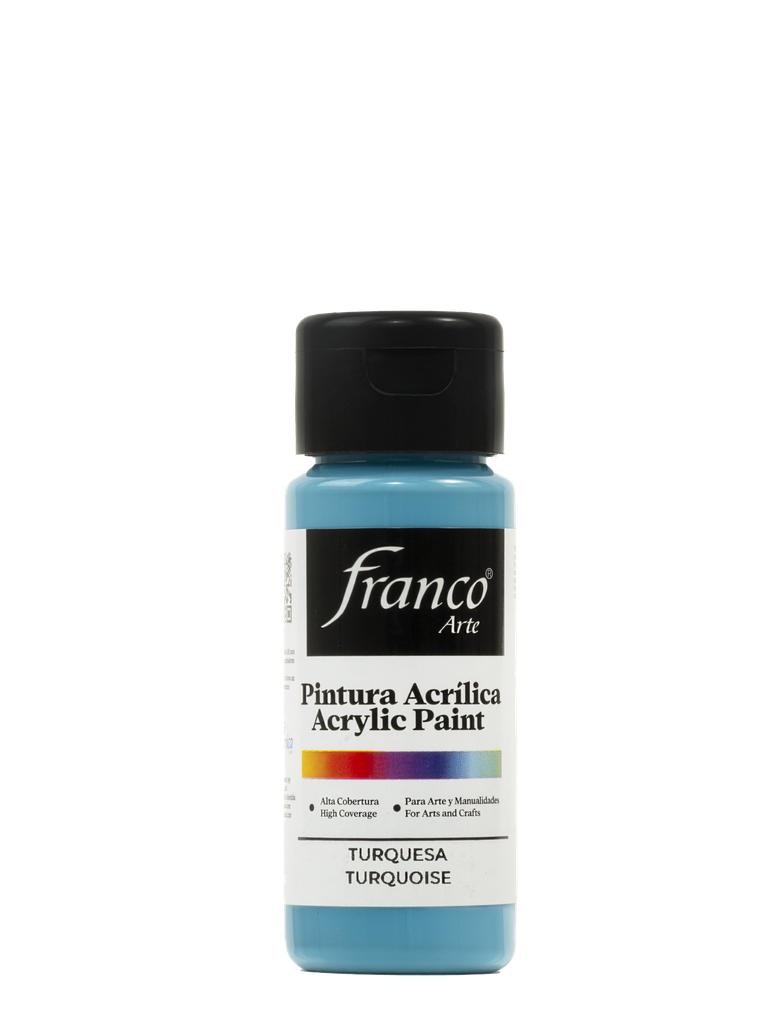 PINTURA ACRILICA 60 ML. 048 TURQUESA FRANCO ARTE (6*24)
