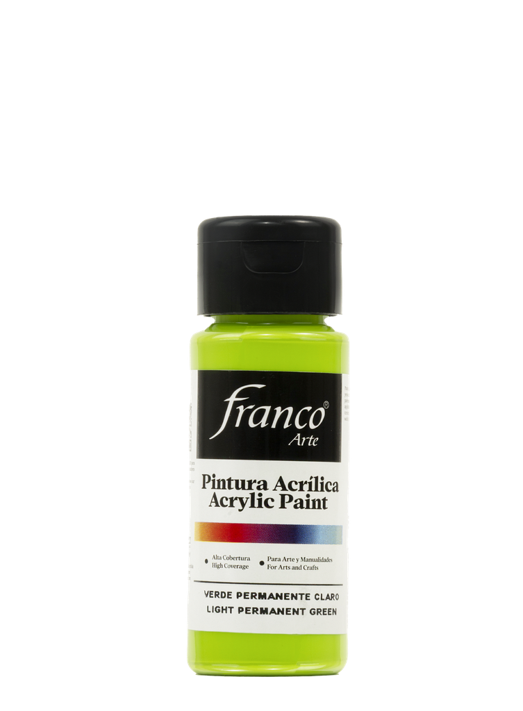 PINTURA ACRILICA 60 ML. 053 VERDE PERMANENTE CLARO FRANCO ARTE (6*24)