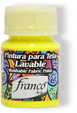 PINTURA PARA TELA 30 ML. 049 LIMON FLUORECENTE FRANCO ARTE (6*24)