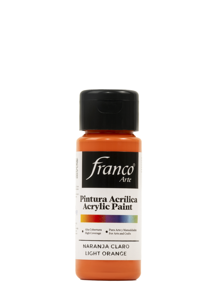 PINTURA ACRILICA 60 ML. 080 NARANJA CLARO FRANCO ARTE (6*24)