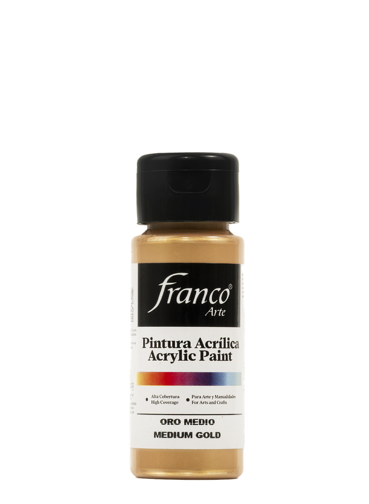 PINTURA ACRILICA 60 ML. 039 ORO MEDIO FRANCO ARTE (6*24)