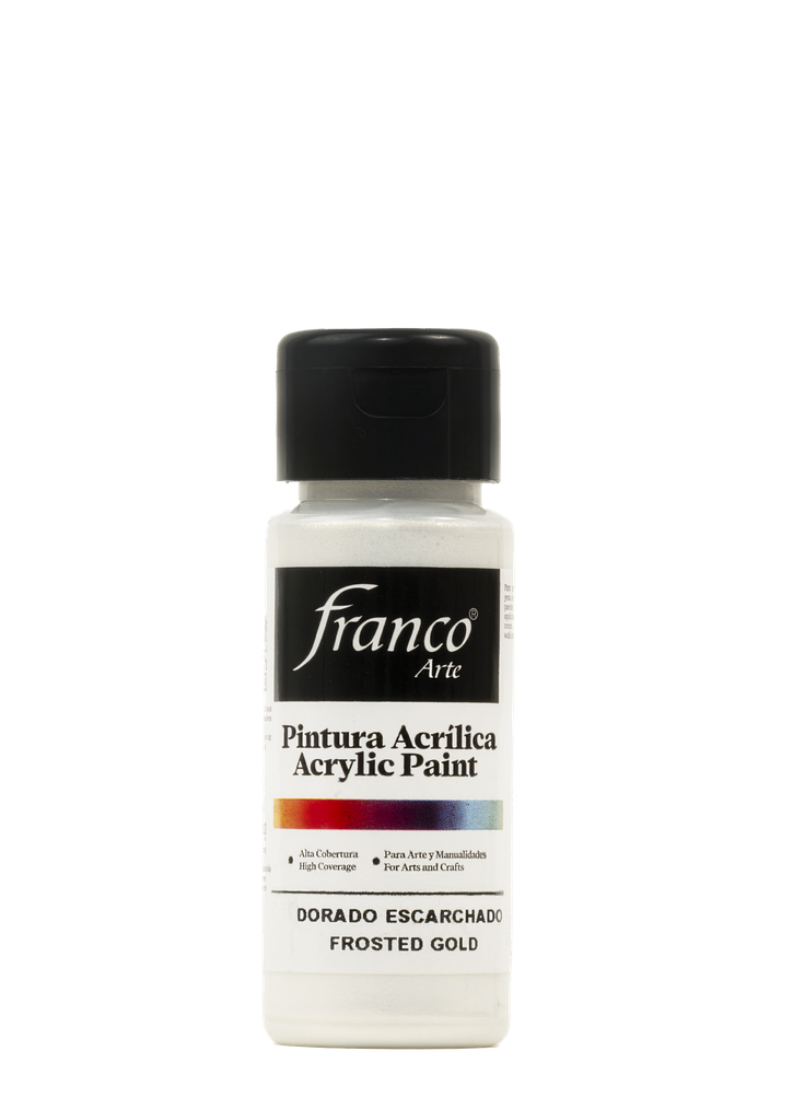 PINTURA ACRILICA 60 ML. 306 DORADO ESCARCHADO FRANCO ARTE (6*24)