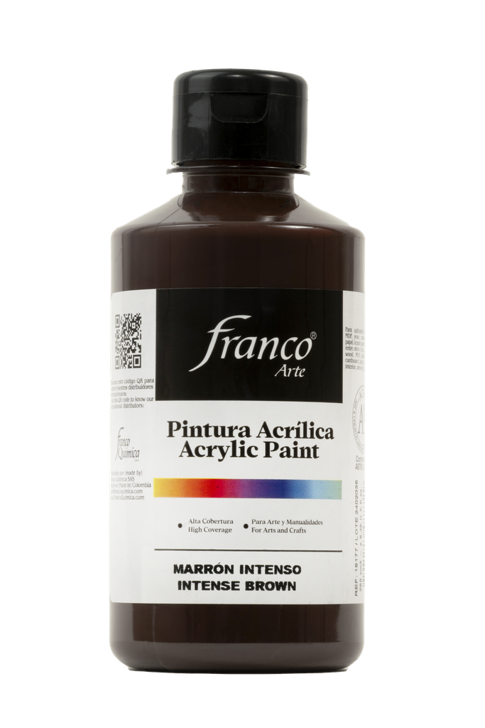 PINTURA ACRILICA 250 ML. 077 MARRON INTENSO FRANCO ARTE (36)