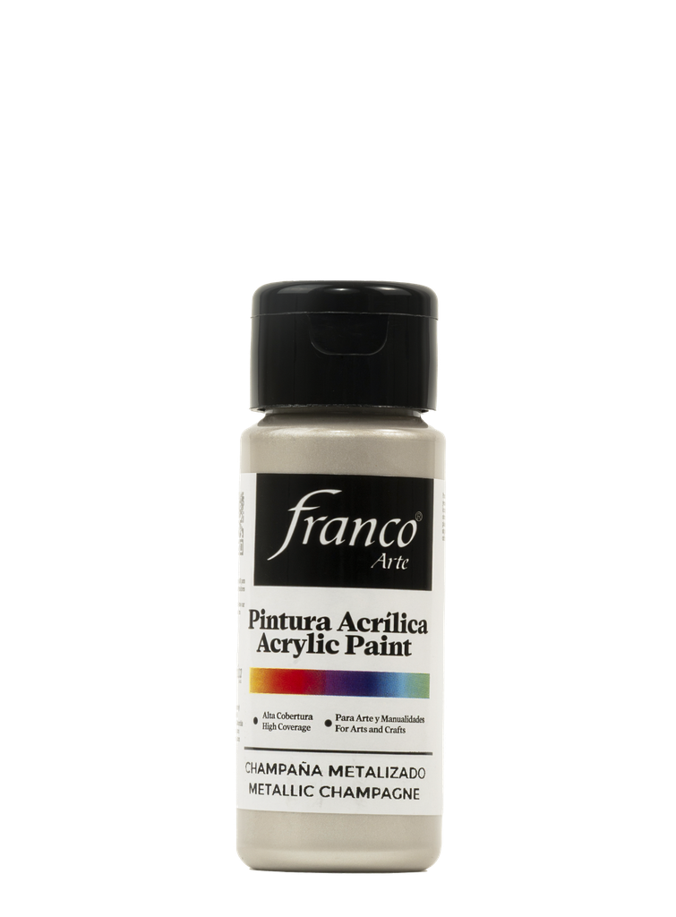 PINTURA ACRILICA 60 ML. 311 CHAMPAÑA METALIZADO FRANCO ARTE (6*24)