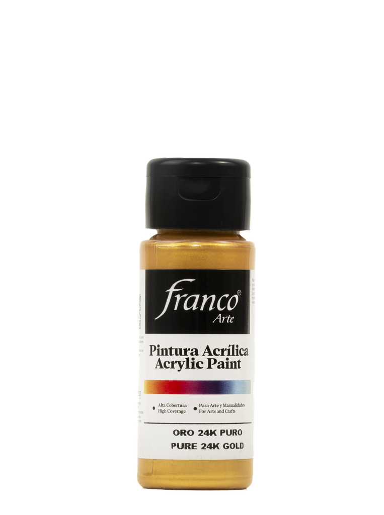 PINTURA ACRILICA 60 ML. 312 ORO 24K PURO FRANCO ARTE (6*24)
