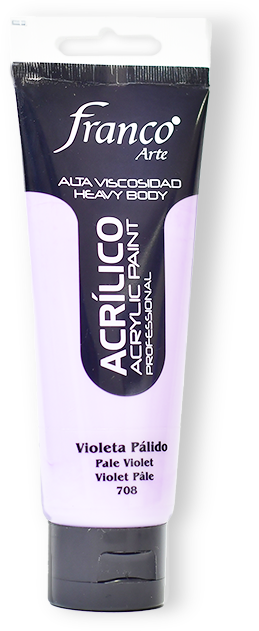 ACRILICO PRO. 100 ML. 708 VIOLETA PALIDO FRANCO ARTE (3*24)
