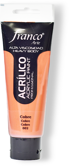 ACRILICO PRO. 100 ML. 802 COBRE FRANCO ARTE (3*24)