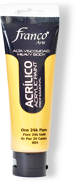 ACRILICO PRO. 100 ML. 804 ORO 24 K PURO FRANCO ARTE (3*24)