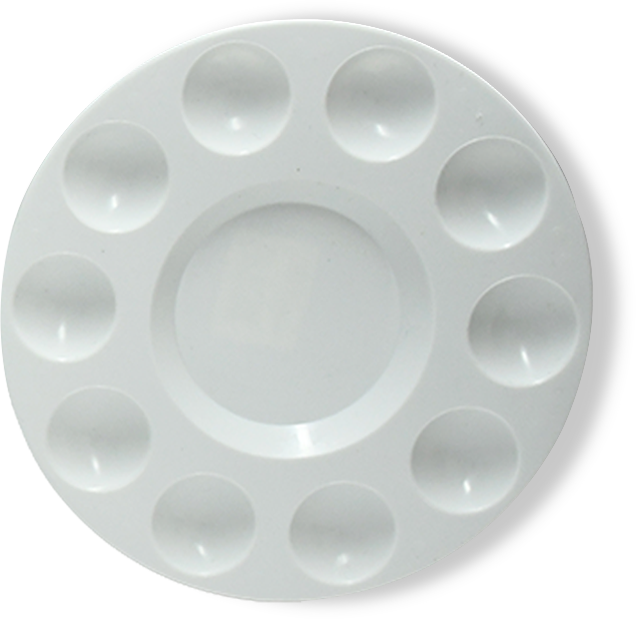 PALETA PLASTICA BLANCA FRANCO ARTE (100*6)