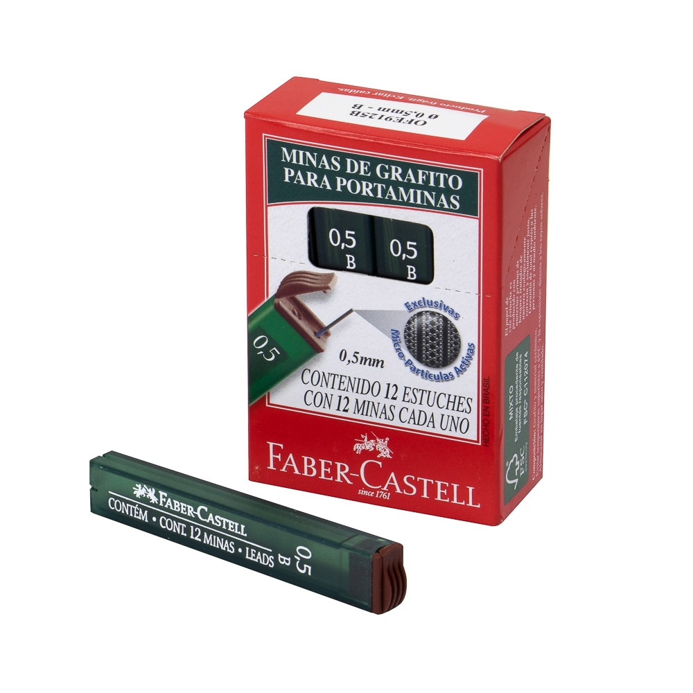 MINAS B 0.5 MM. FABER CASTELL