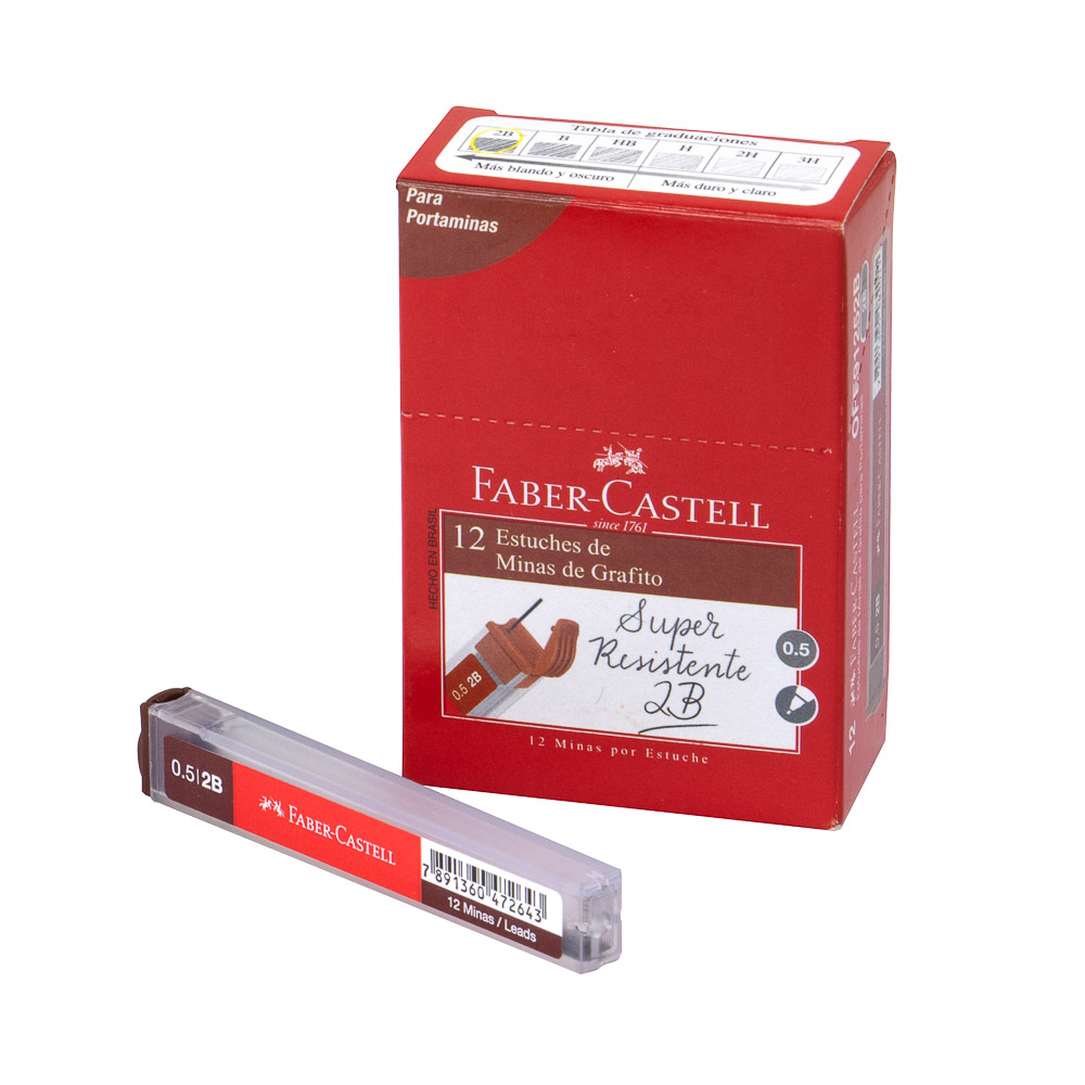 MINAS 2B 0.5 MM. FABER CASTELL