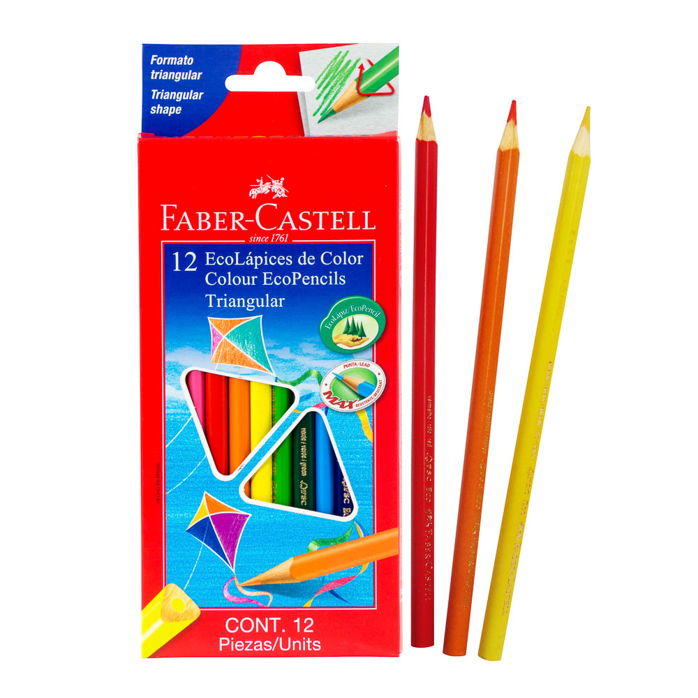 CRAYONES MADERA 12 COL. FABER CASTELL