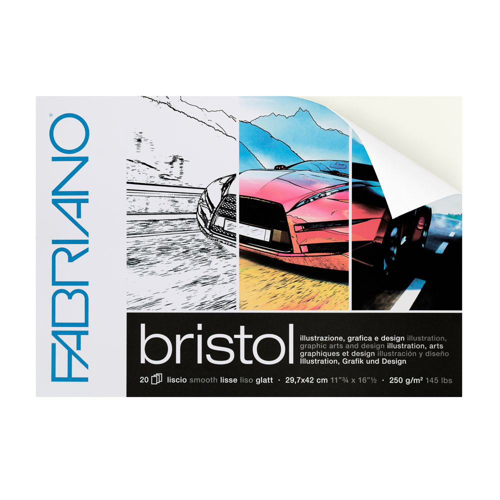 BLOCK BRISTOL A3 250 G. 20 H. FABRIANO
