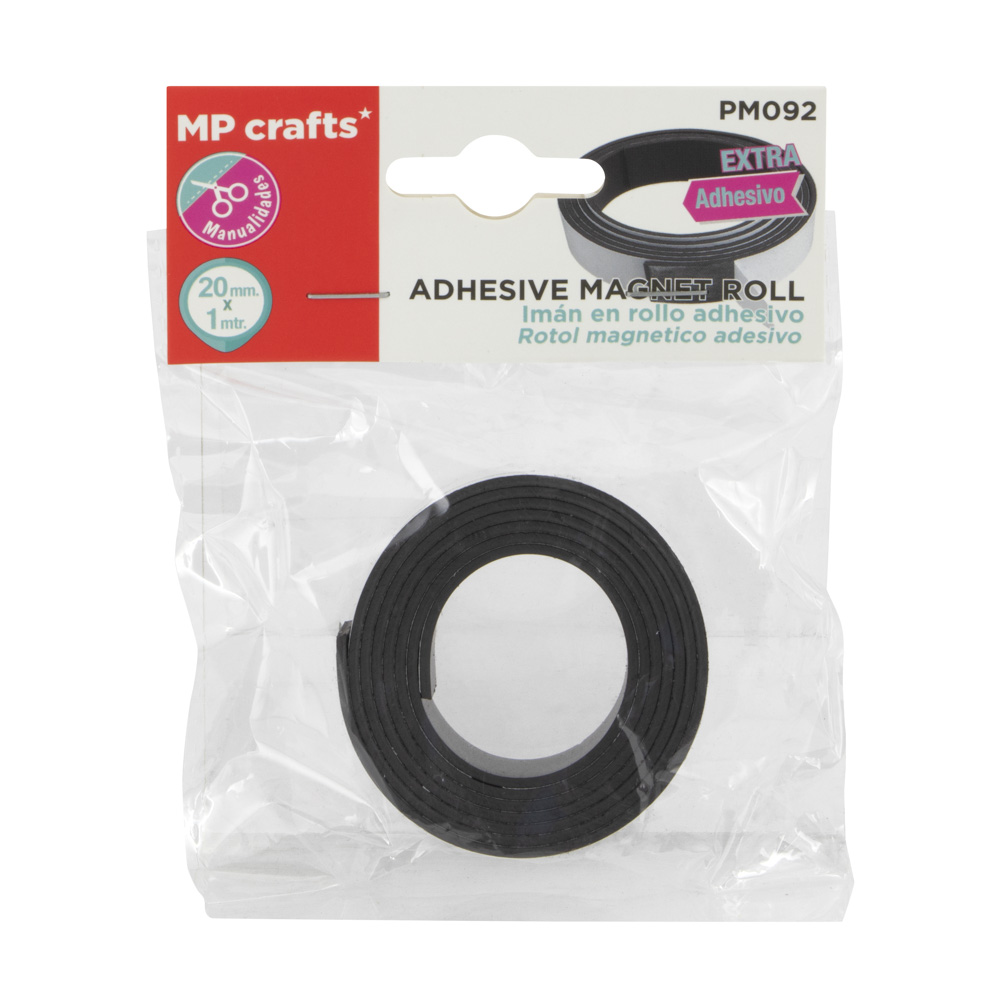 IMAN EN ROLLO ADHESIVO 1 M. X 20 MM. MP