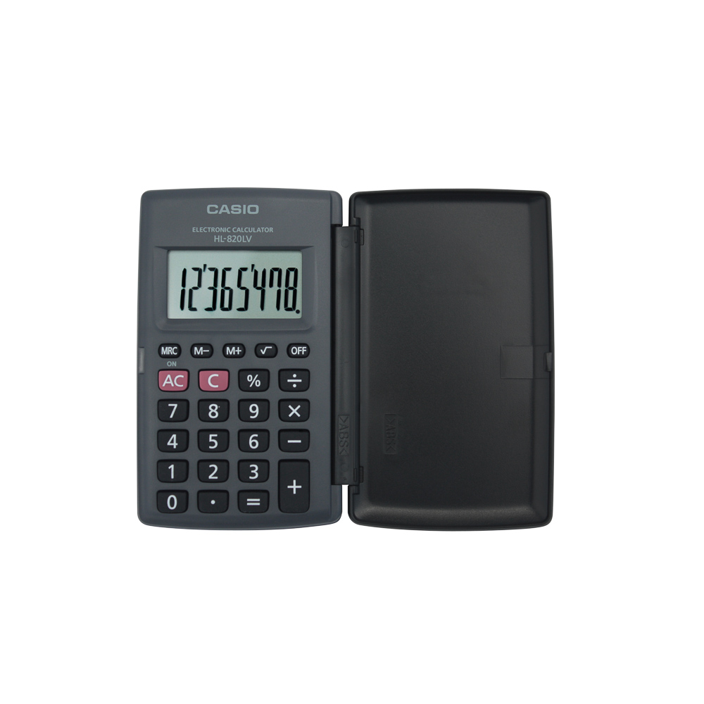 CALCULADORA HL-820 LV CON TAPADERA CASIO