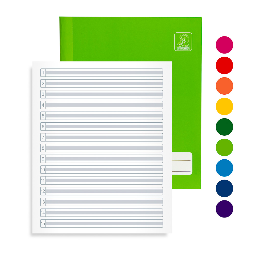 CUADERNO COSIDO DOBLE LINEA CONQUISTADOR
