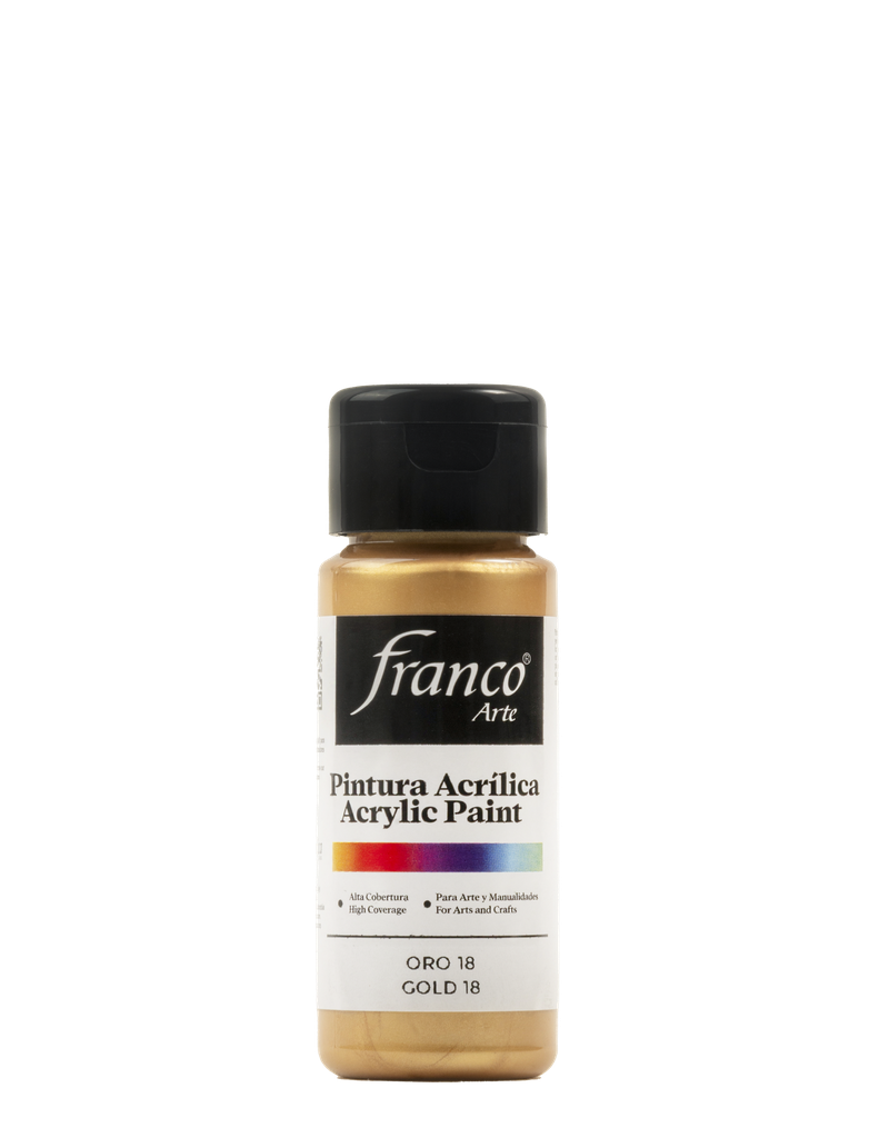PINTURA ACRILICA 60 ML. 038 ORO 18 FRANCO ARTE (6*24)