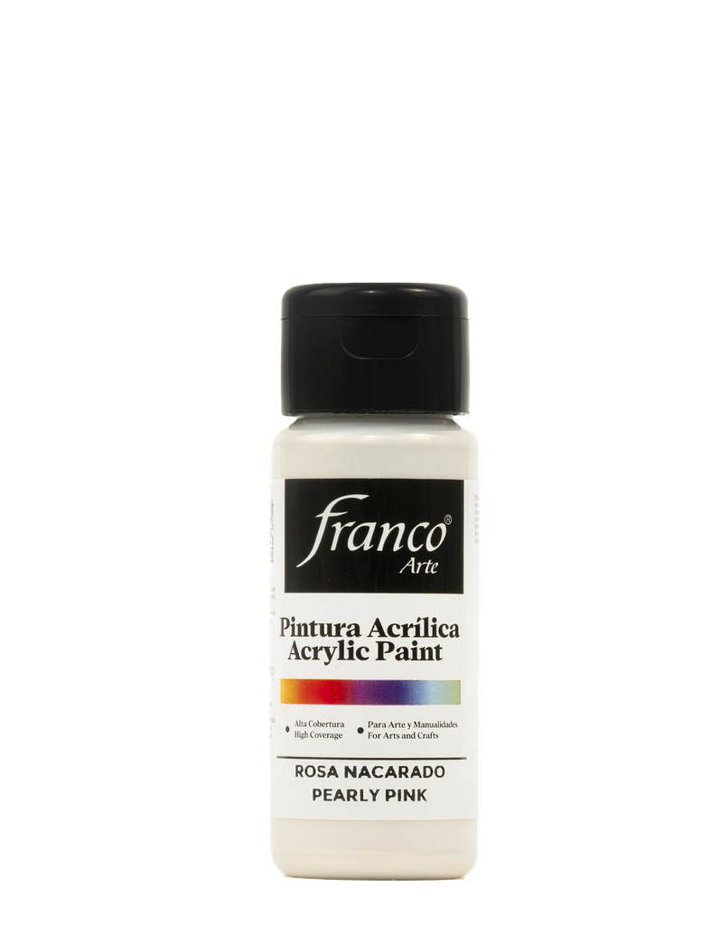 PINTURA ACRILICA 60 ML. 304 ROSA NACARADO FRANCO ARTE (6*24)