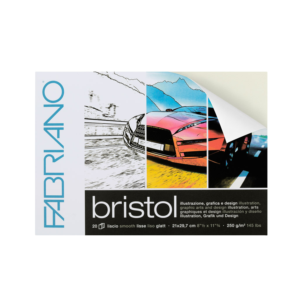 BLOCK BRISTOL A4 250 G. 20 H. FABRIANO