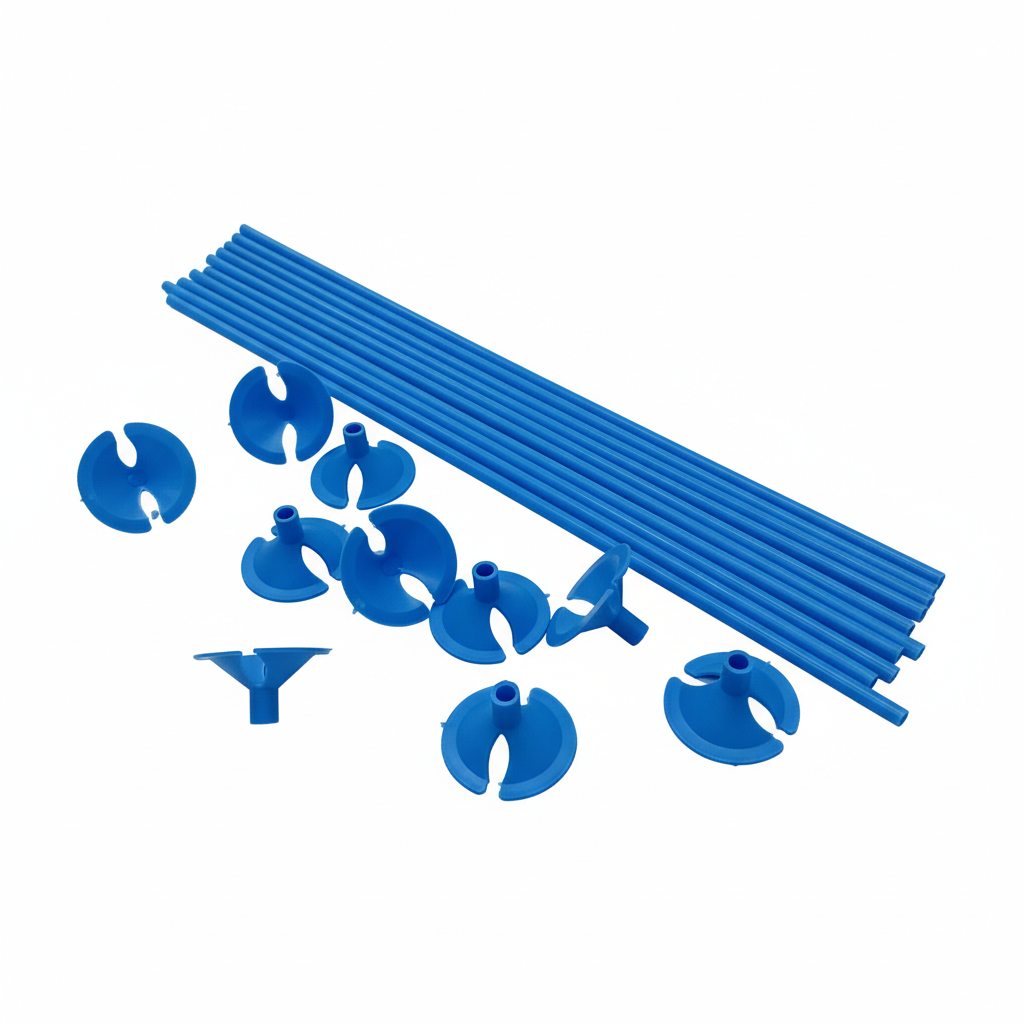 PORTAGLOBO PLASTICO CELESTE 100 U. ALFA (10)