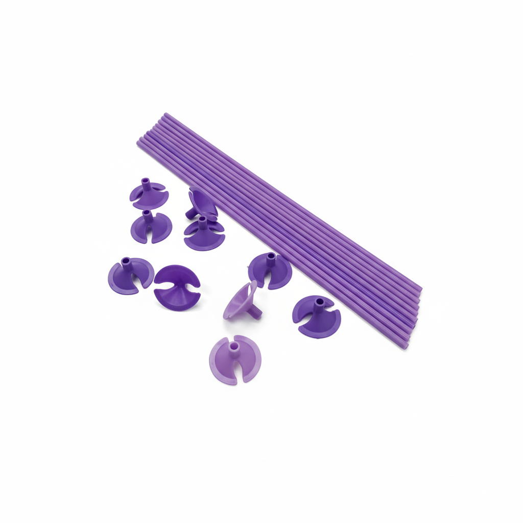 PORTAGLOBO PLASTICO LILA 100 U. ALFA (10)