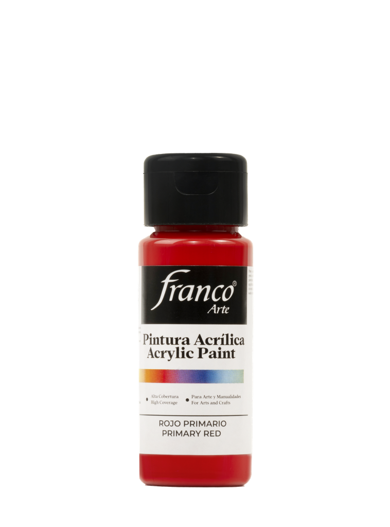 PINTURA ACRILICA 60 ML. 010 ROJO PRIMARIO FRANCO ARTE (6*24)