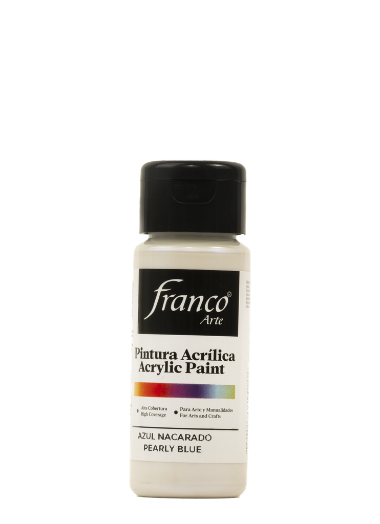 PINTURA ACRILICA 60 ML. 302 AZUL NACARADO FRANCO ARTE (6*24)