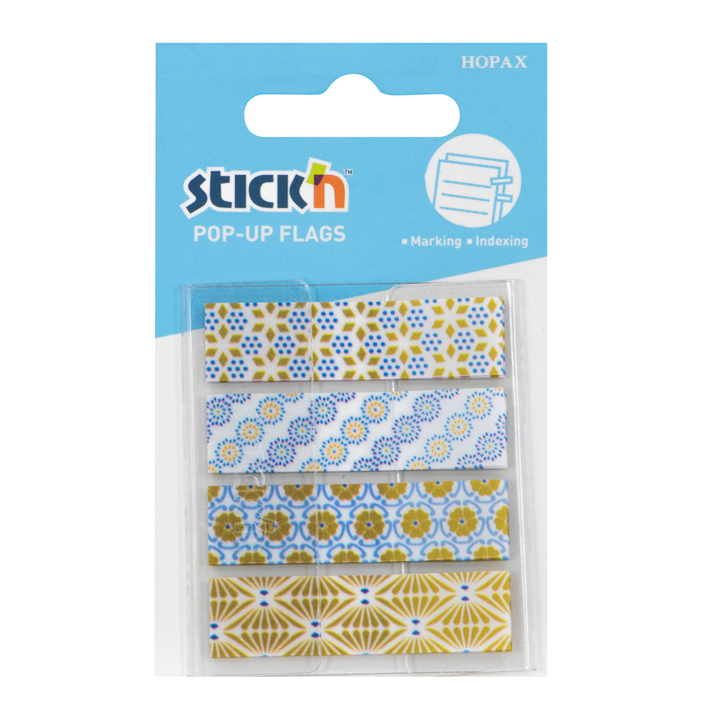 BANDERITAS DECORADAS 4 X 20 U. STICKN