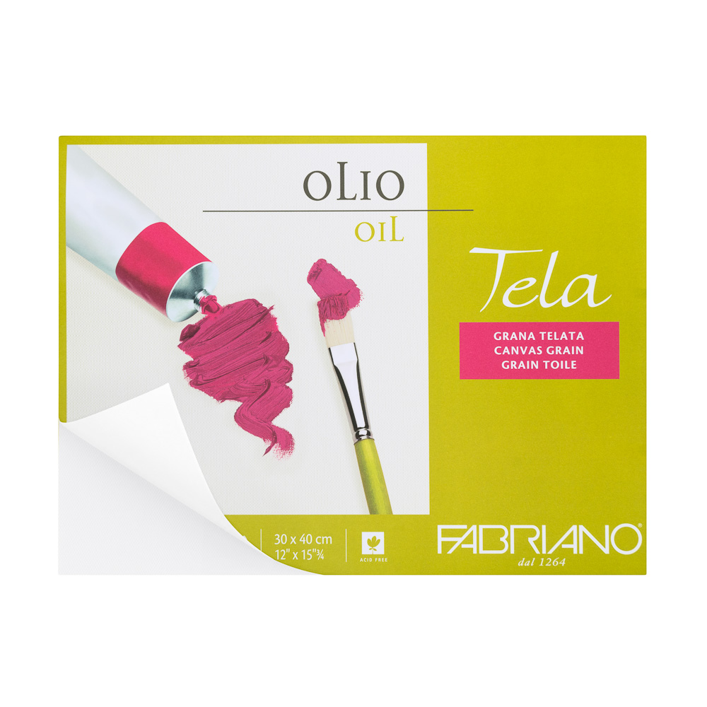 BLOCK TELA PARA OLEO 12 PLG. X  15 PLG. 3/4 10 H. 300 G.  FABRIANO