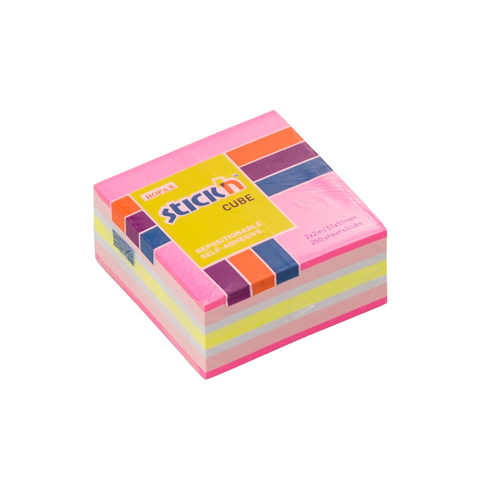 BLOCK ADHESIVO  2 PLG. X 2 PLG.  21533 ROSADO STICKN