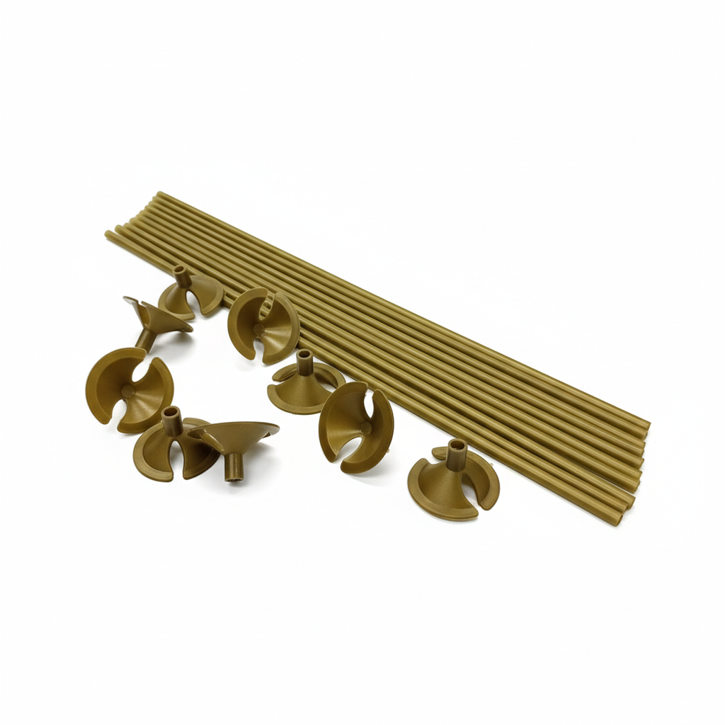 PORTAGLOBO PLASTICO DORADO 100 U. ALFA (10)