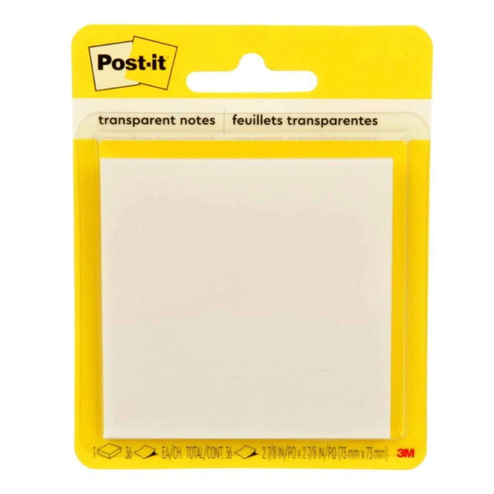 BLOCK POST-IT 73MM. X 73 MM.TRANSPARENTE SCOTCH