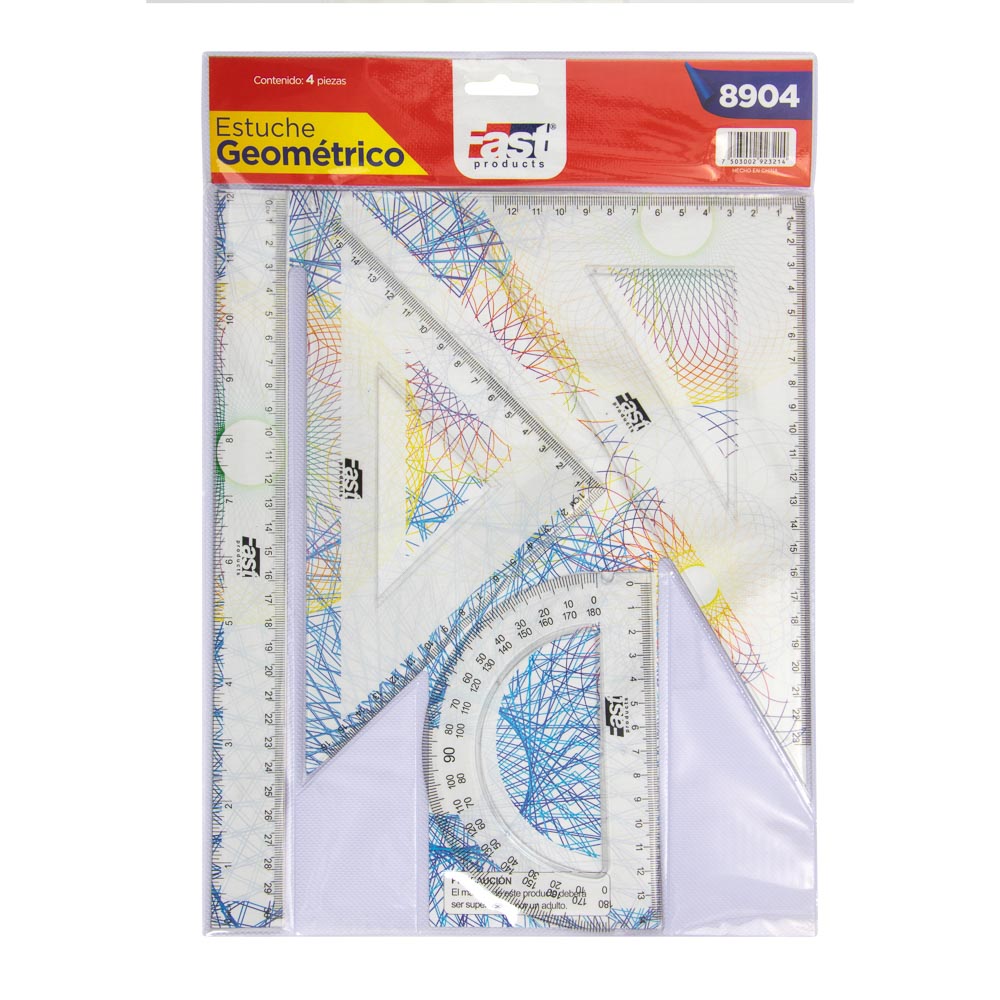 ESTUCHE GEOMETRICO 8904 30 CM. FAST
