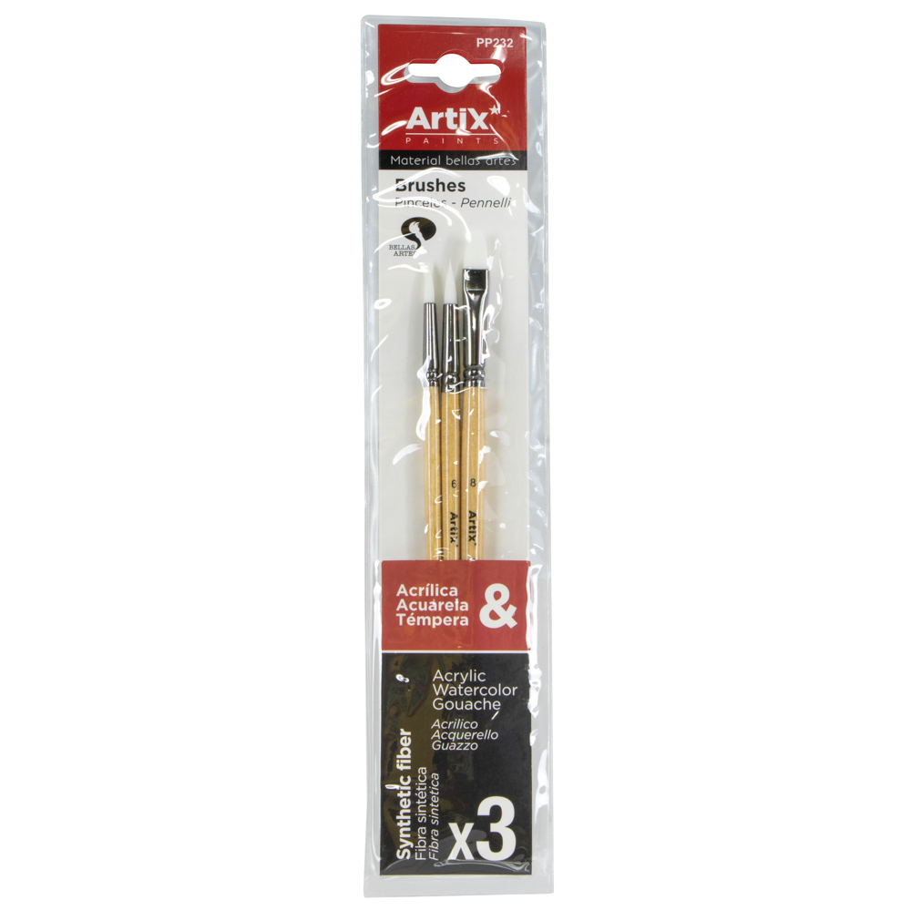 PINCELES PP 232 MIXTOS 3 U. ARTIX