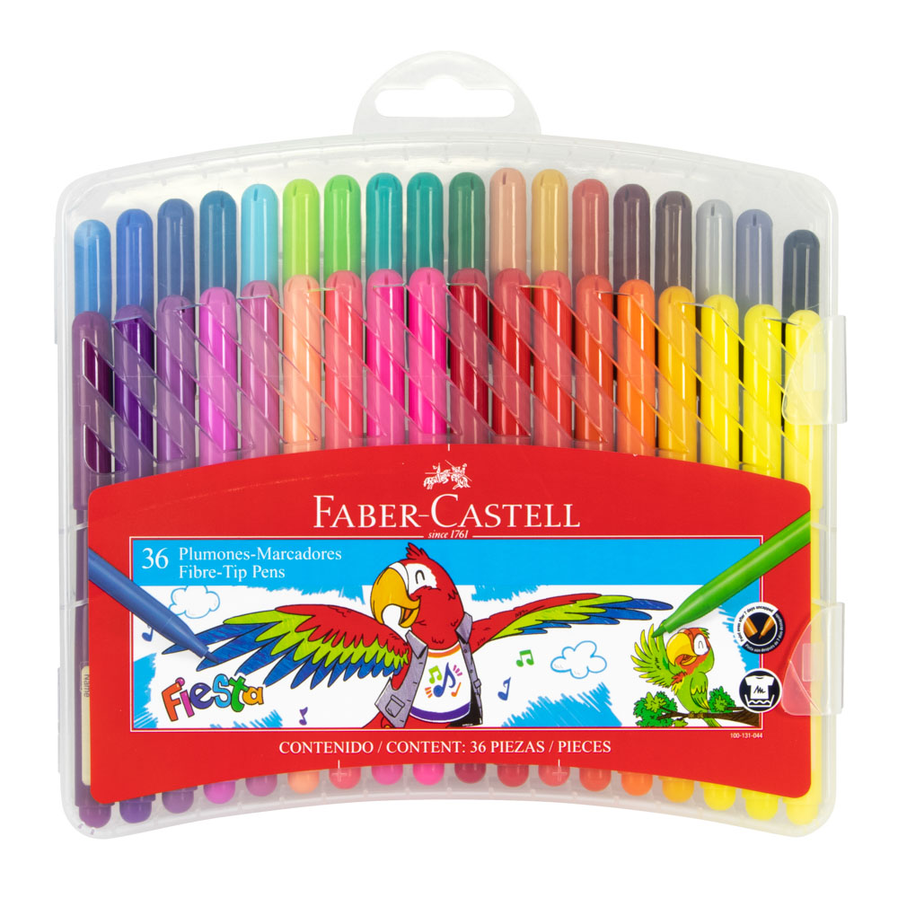 MARCADORES FIESTA 36 COL. FABER CASTELL