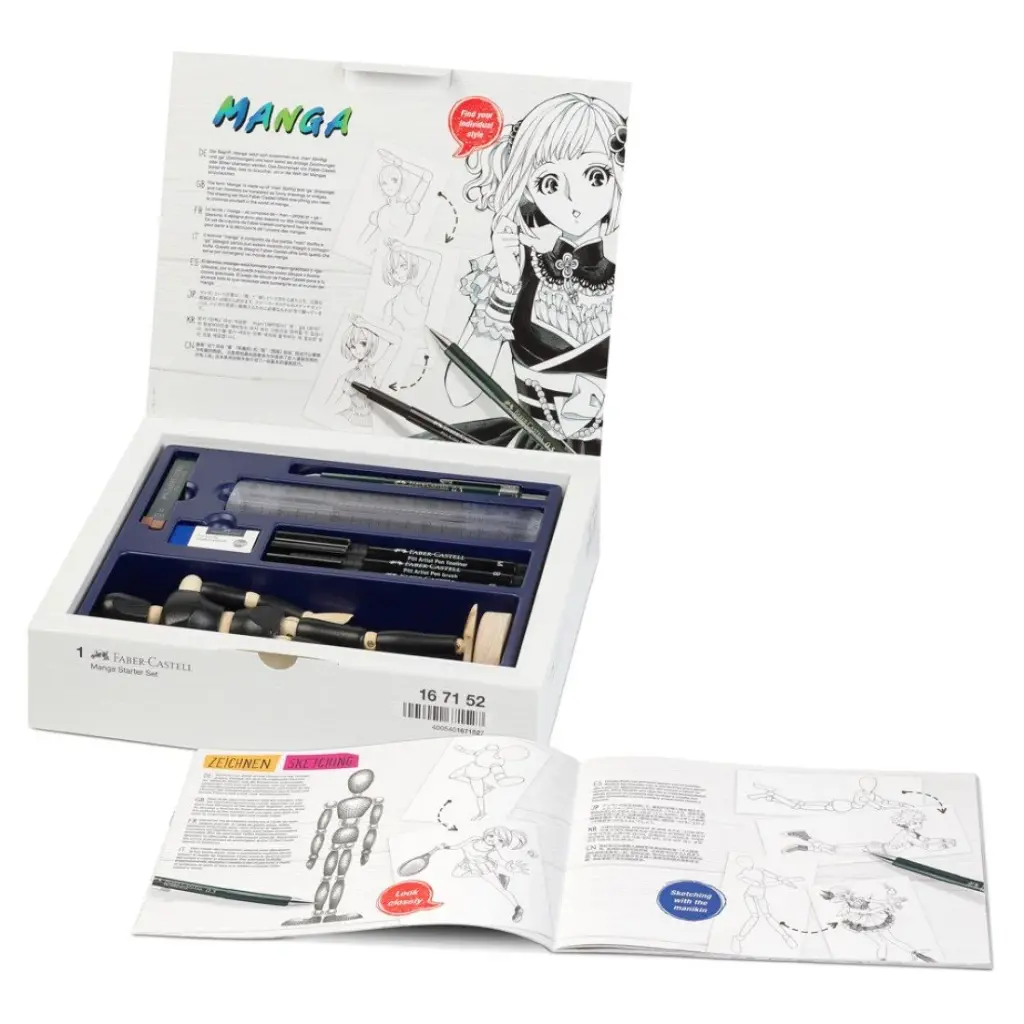 RAPIDOGRAFOS CON MANIQUI PARA MANGA FABER CASTELL
