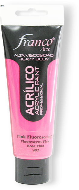 ACRILICO PRO. 100 ML. 902 PINK FLUORECENTE FRANCO ARTE (3*24)